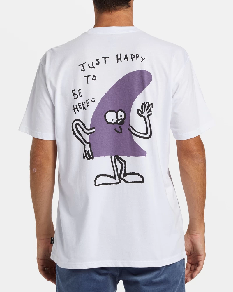 Camiseta Billabong Funghi Com Bolso - Branca