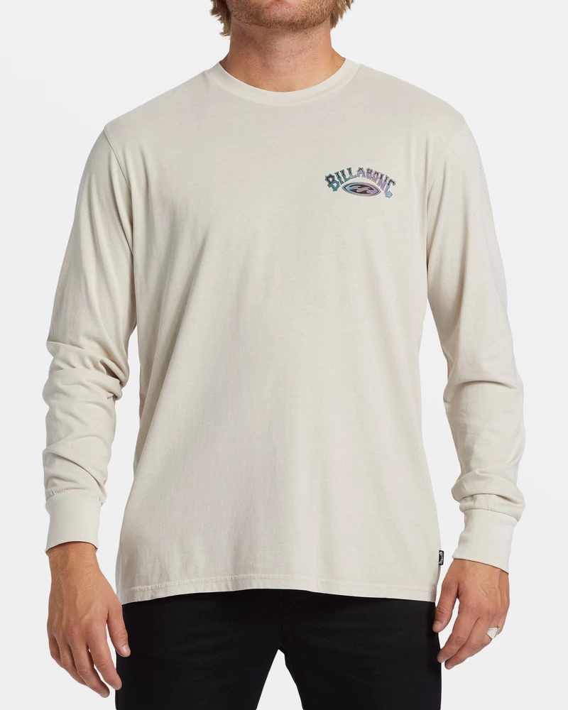 Billabong Arch Wash Long Sleeve T-shirt - Stone