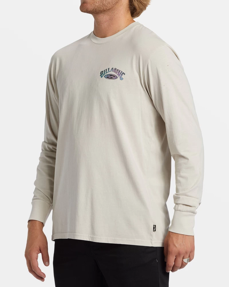 Billabong Arch Wash Long Sleeve T-shirt - Stone