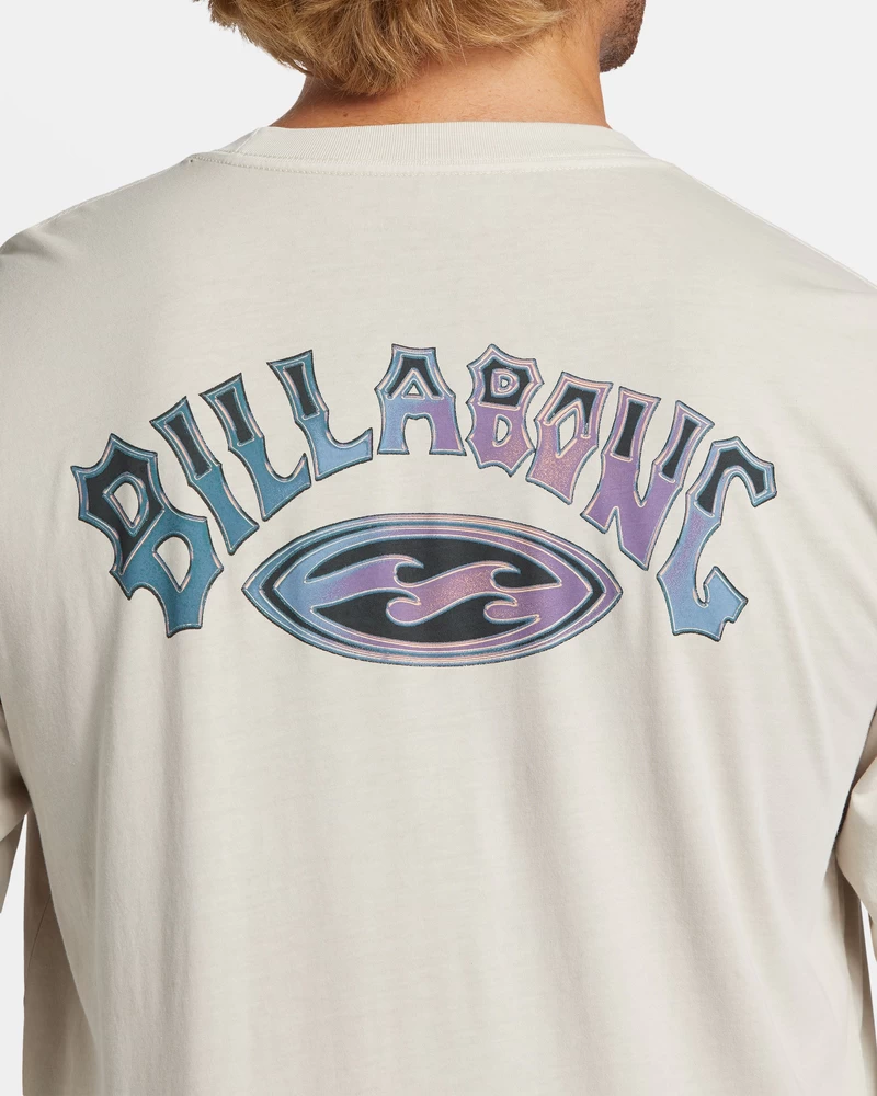 Billabong Arch Wash Long Sleeve T-shirt - Stone
