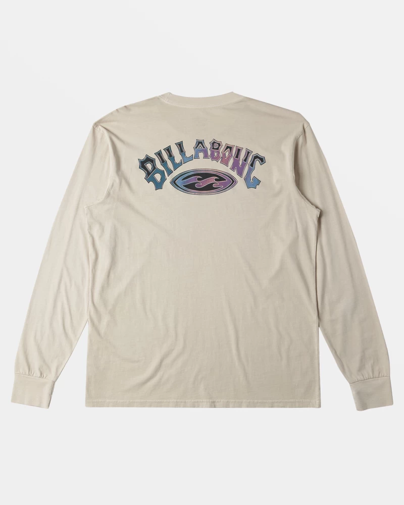 Billabong Arch Wash Long Sleeve T-shirt - Stone
