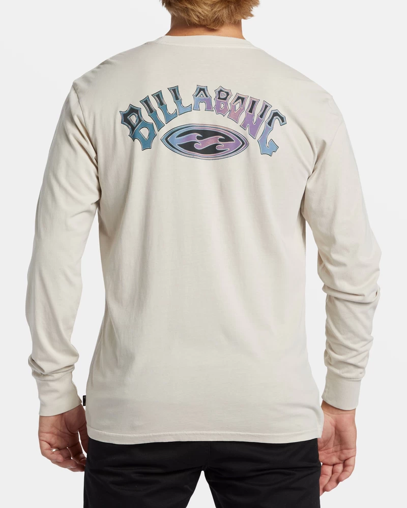 Billabong Kemer Yıkama Uzun Kollu Tişört - Taş