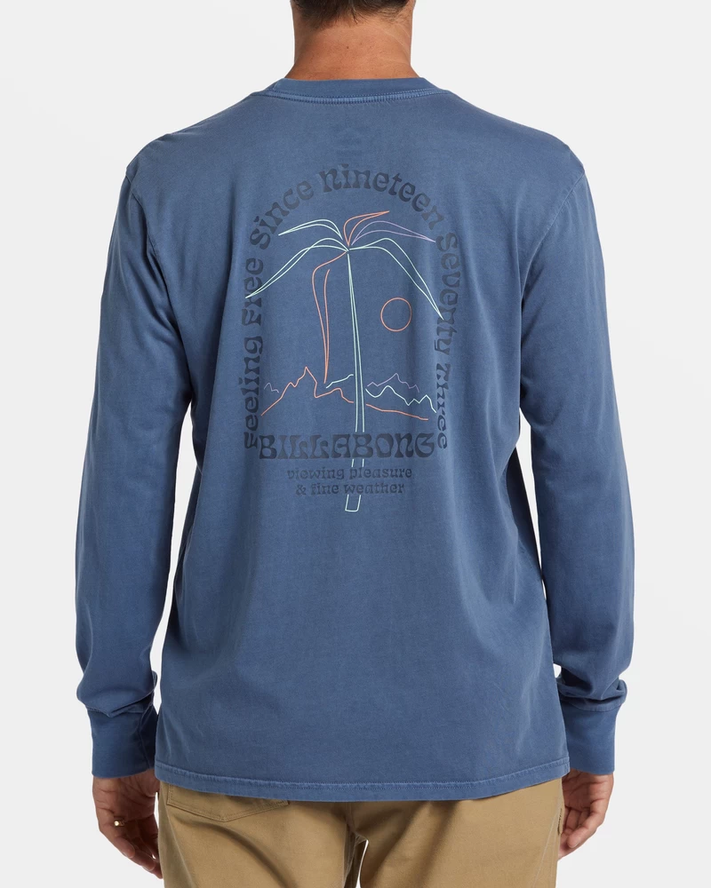 Billabong Vacay Long Sleeve T-shirt - Slate Blue
