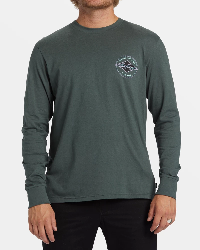 Billabong Rotor Diamond Long Sleeve T-shirt - Slate Green
