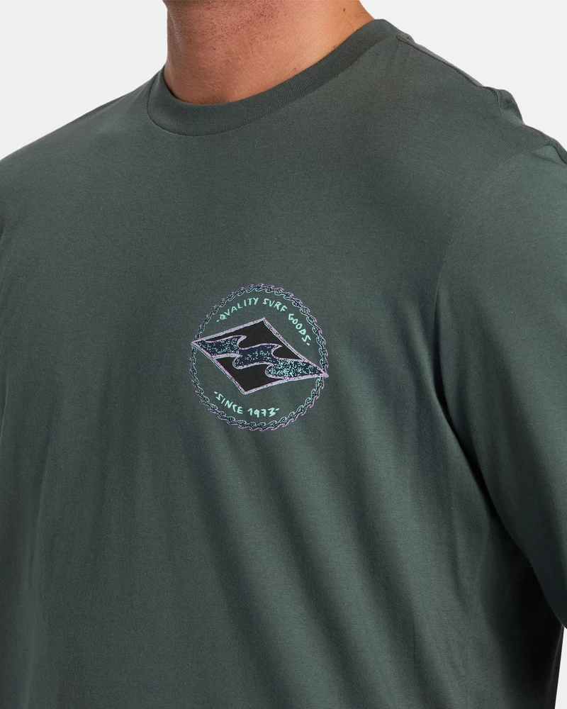 Billabong Rotor Diamond Long Sleeve T-shirt - Slate Green