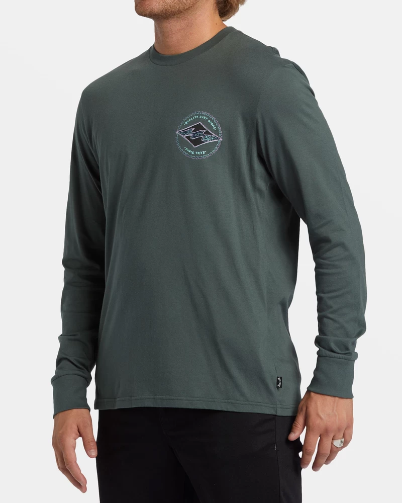 Billabong Rotor Diamond Long Sleeve T-shirt - Slate Green