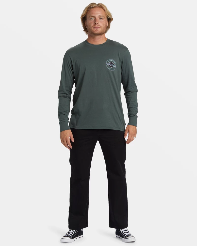 Billabong Rotor Diamond Long Sleeve T-shirt - Slate Green