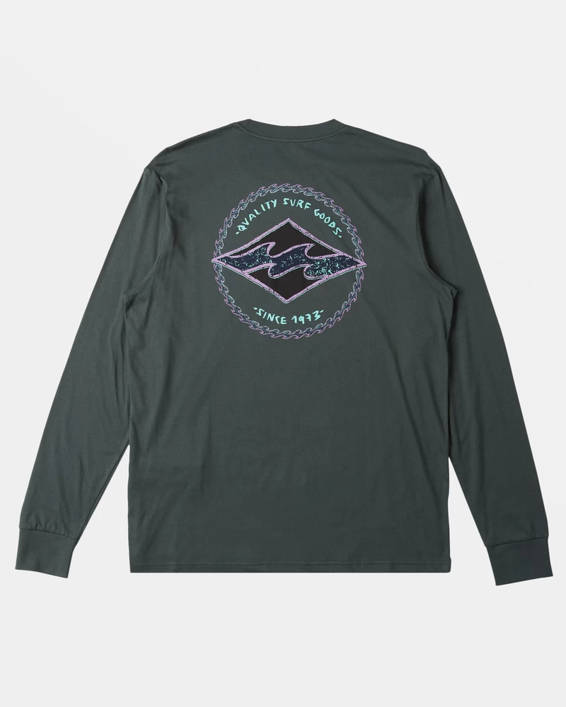 Billabong Rotor Diamond Long Sleeve T-shirt - Slate Green