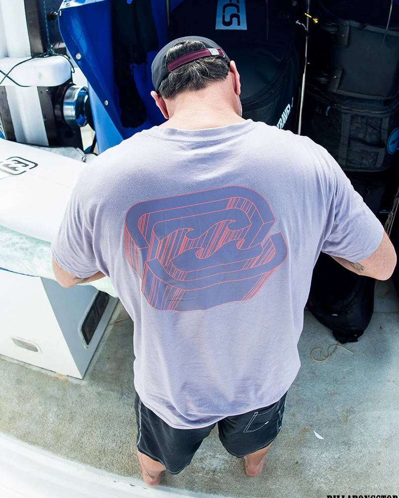 Billabong Pastel Boya Dalgalı Tişört - Mor Dişbudak