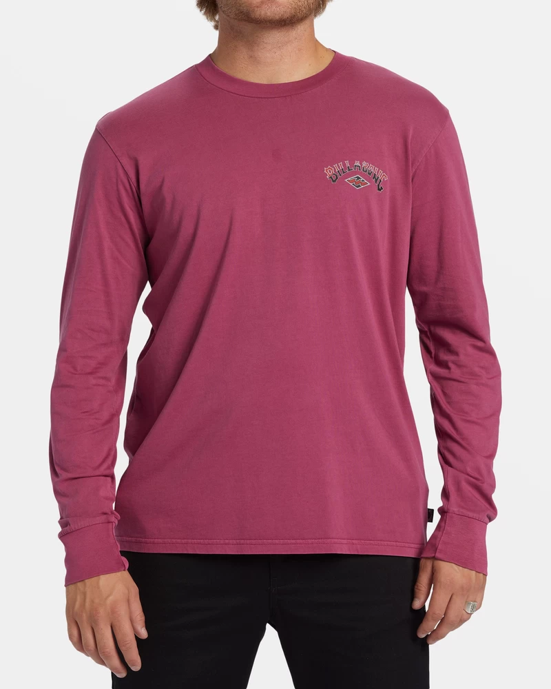 Billabong Arch Wash Long Sleeve T-shirt - Jam