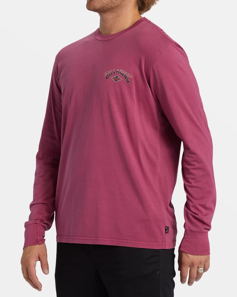 Billabong Arch Wash Long Sleeve T-shirt - Jam