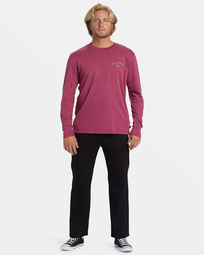 Billabong Arch Wash Long Sleeve T-shirt - Jam