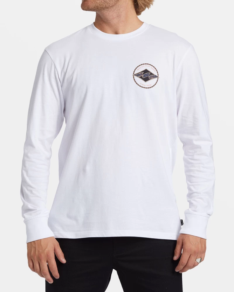 Billabong Rotor Diamond Long Sleeve T-shirt - White