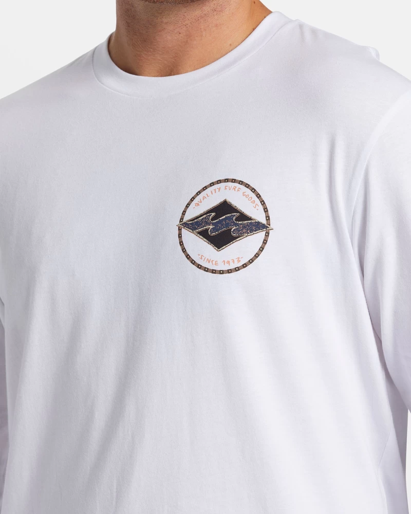 Billabong Rotor Diamond Long Sleeve T-shirt - White
