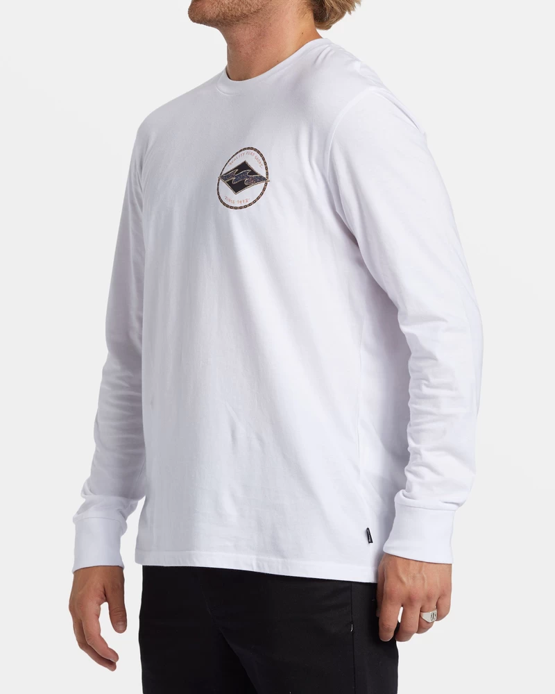 Billabong Rotor Diamond Long Sleeve T-shirt - White