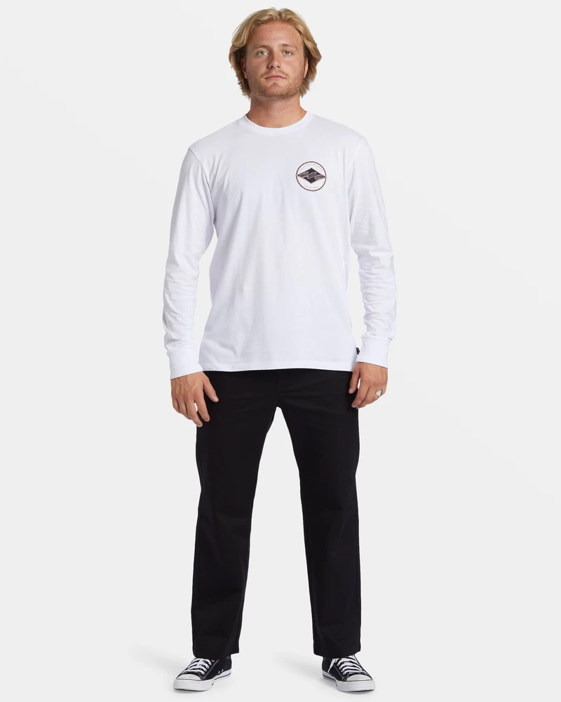 Billabong Rotor Diamond Long Sleeve T-shirt - White