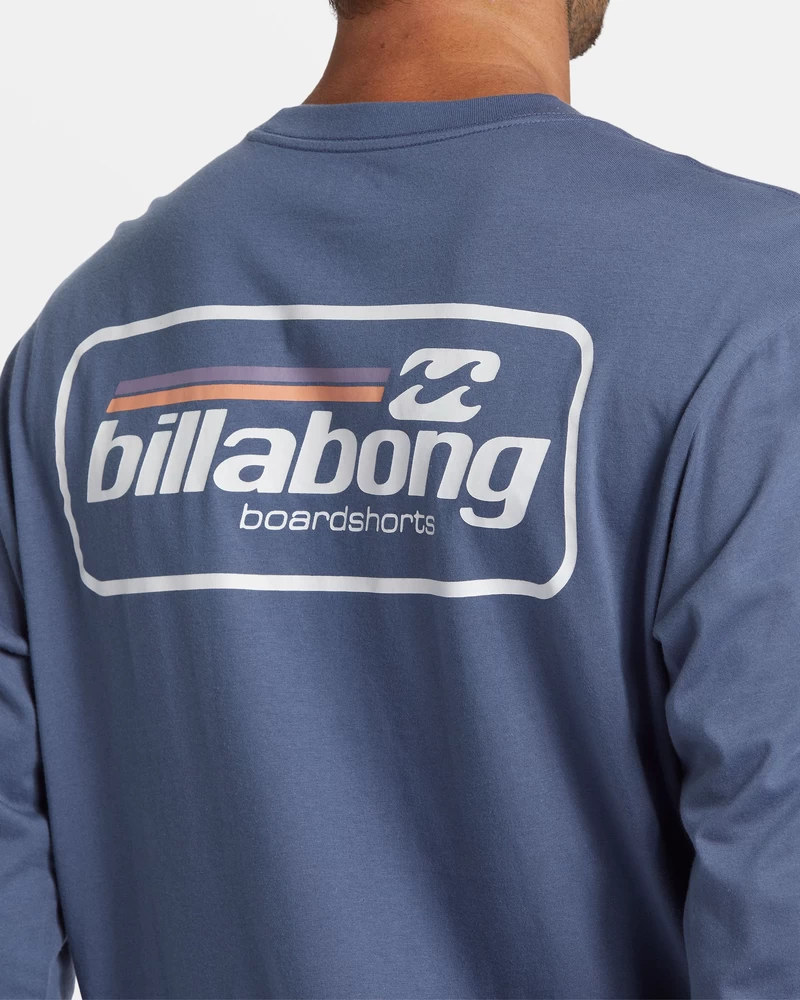Billabong Walled Long Sleeve T-shirt - Slate Blue