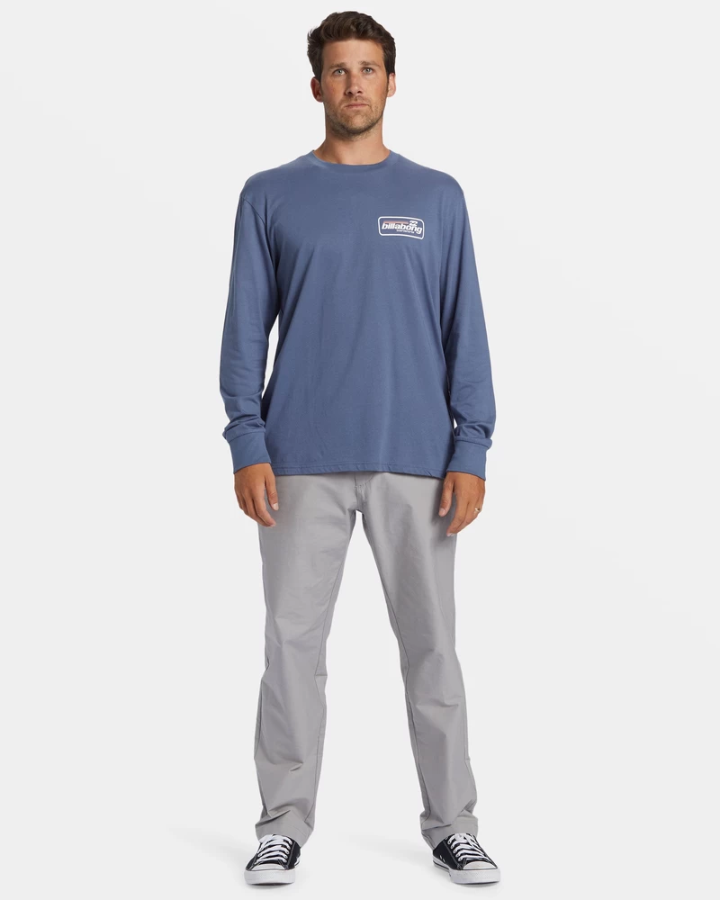 Billabong Walled Long Sleeve T-shirt - Slate Blue