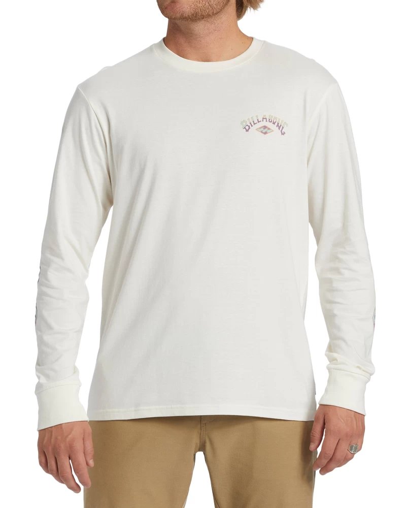 Billabong Crayon Wave Long Sleeve T-shirt - Off White