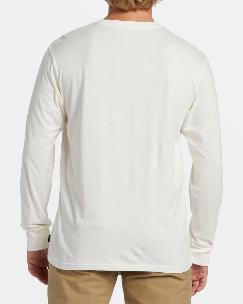 Billabong Crayon Wave Long Sleeve T-shirt - Off White