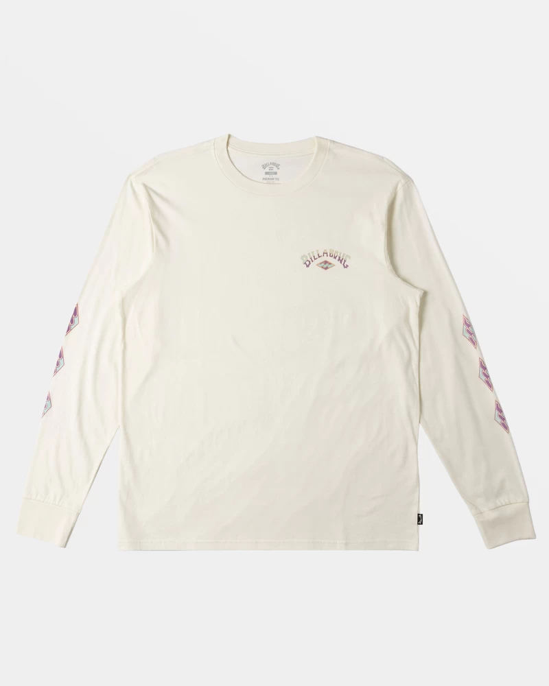 Billabong Crayon Wave Long Sleeve T-shirt - Off White
