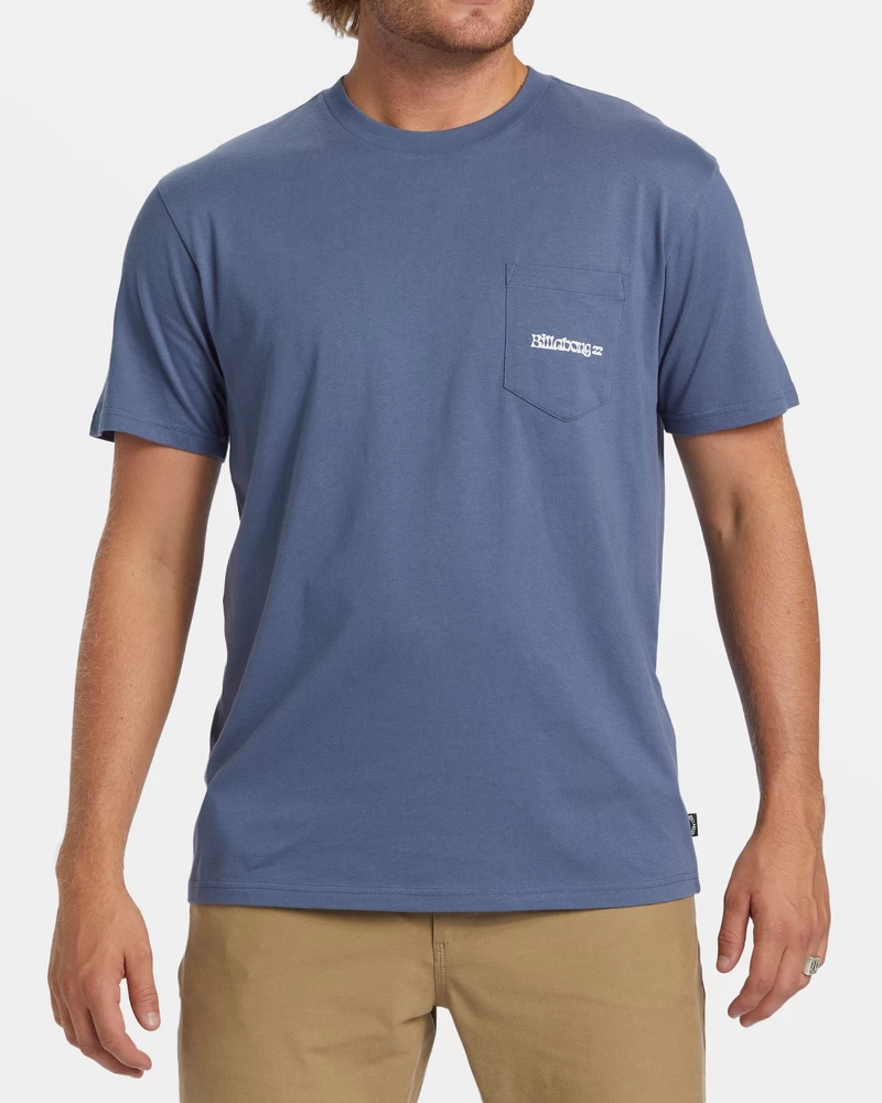 Billabong Funghi Pocket T-shirt - Slate Blue