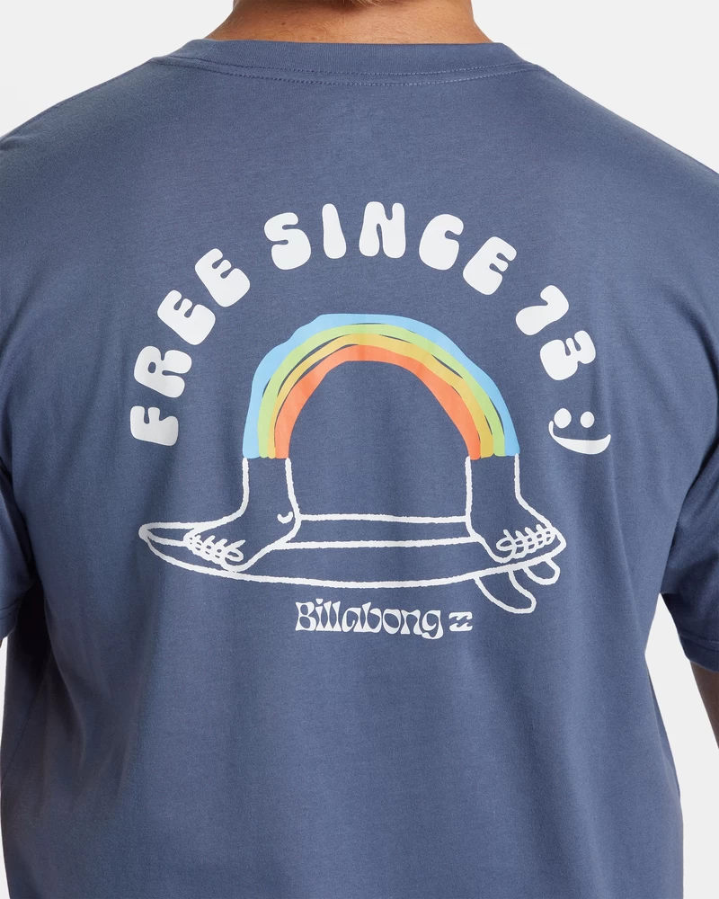 Billabong Funghi Pocket T-shirt - Slate Blue