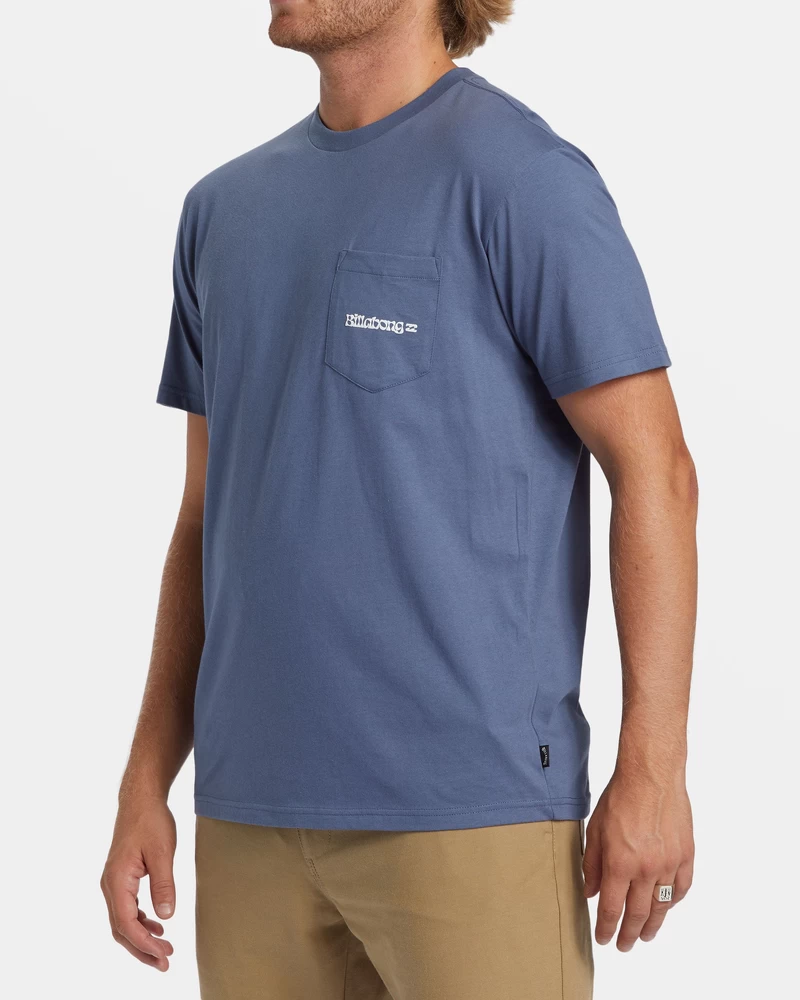 Billabong Funghi Pocket T-shirt - Slate Blue