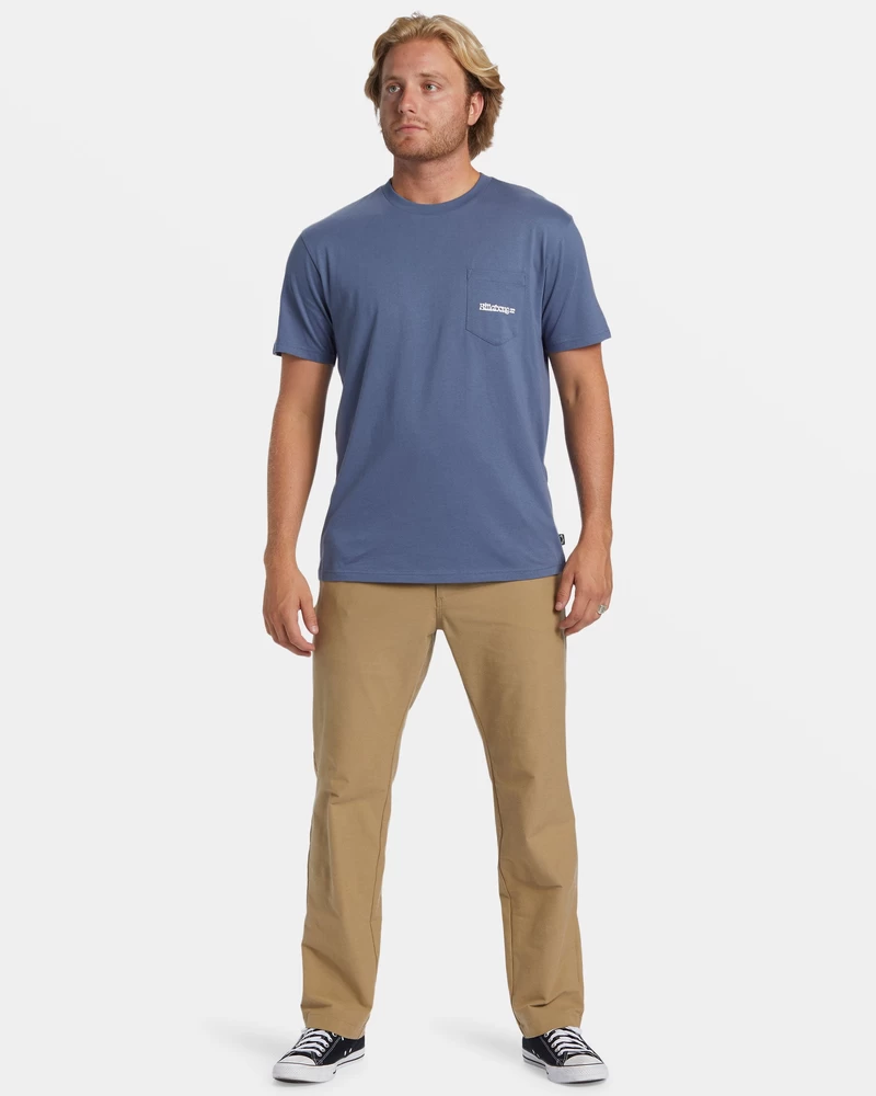 Billabong Funghi Pocket T-shirt - Slate Blue