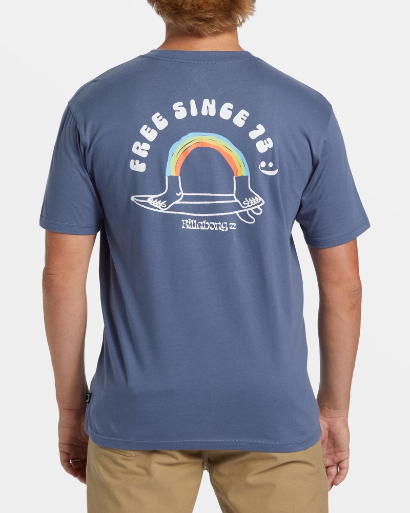 Billabong Funghi Pocket T-shirt - Slate Blue