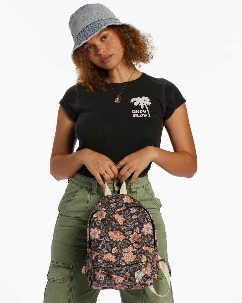Billabong Mini Mama Canvas Backpack - Black Sands