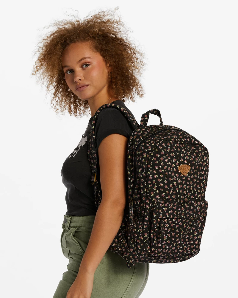 Billabong Schools Out Canvas Backpack - Black Pebble