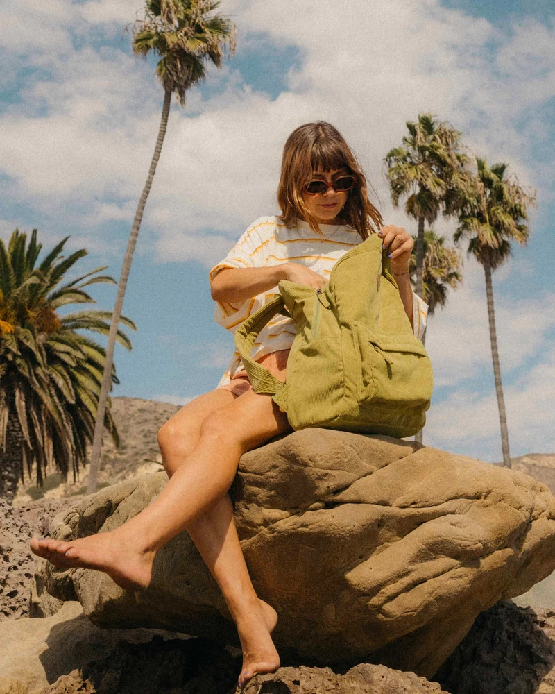 Billabong Schools Out Corduroy Backpack - Green Eyes