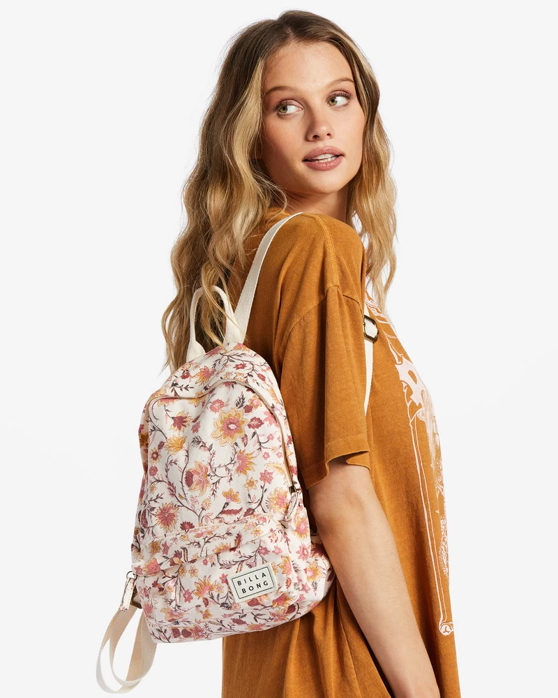 Billabong Mini Mama Canvas Backpack - White Cap 1