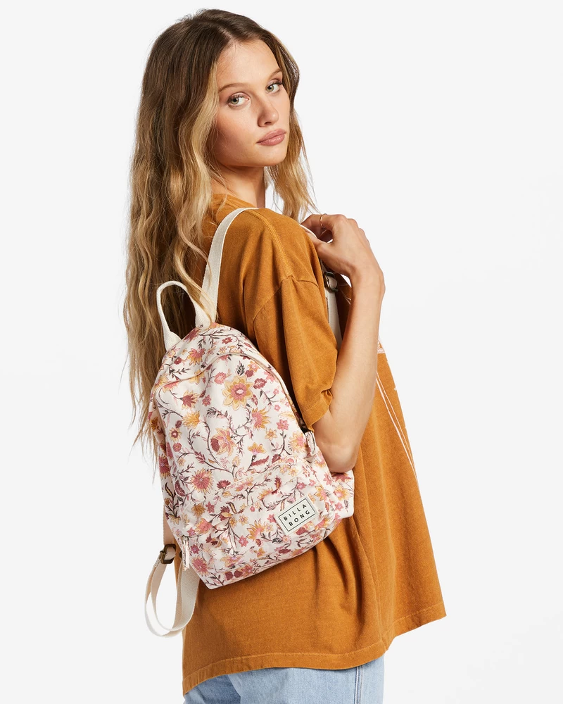 Billabong Mini Mama Canvas Backpack - White Cap 1