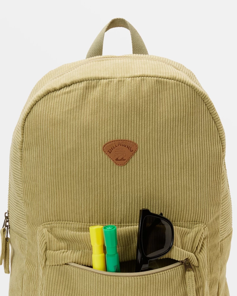 Billabong Schools Out Corduroy Backpack - Willow