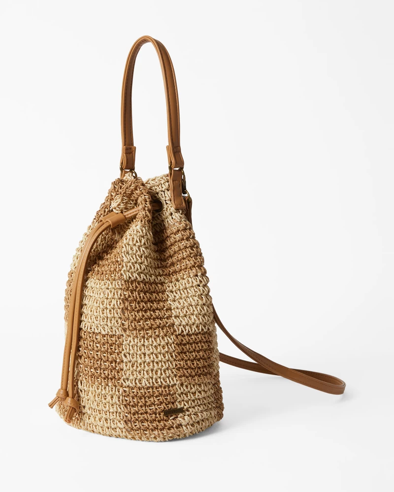 Billabong Travel More Straw Purse - Natural