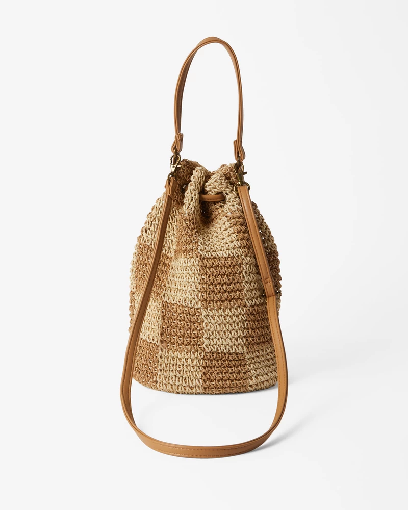 Billabong Travel More Straw Purse - Natural