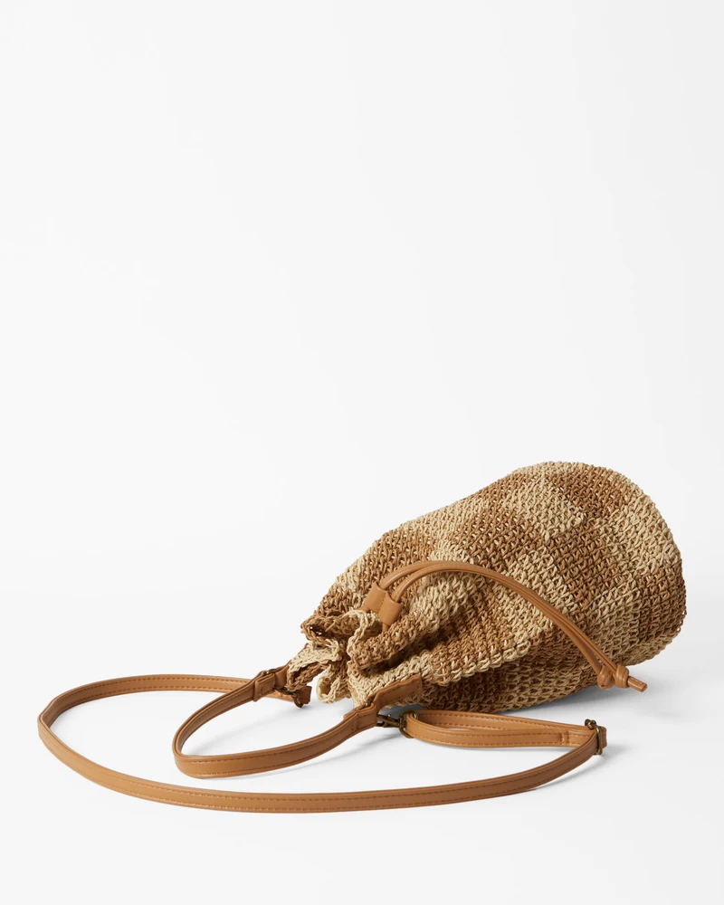 Billabong Travel More Straw Purse - Natural