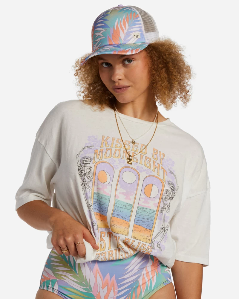 Billabong Heritage Mashup Trucker Hat - Lilac Breeze