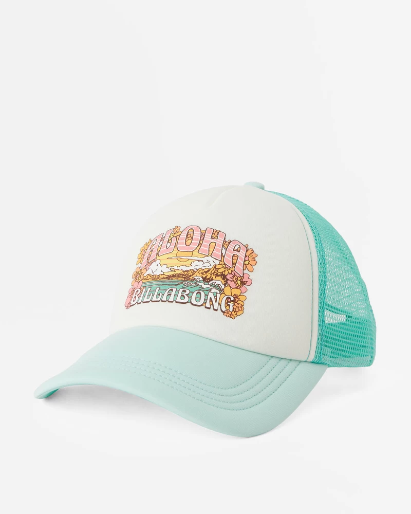 Billabong Across Waves Trucker Hat - Tropical Blue