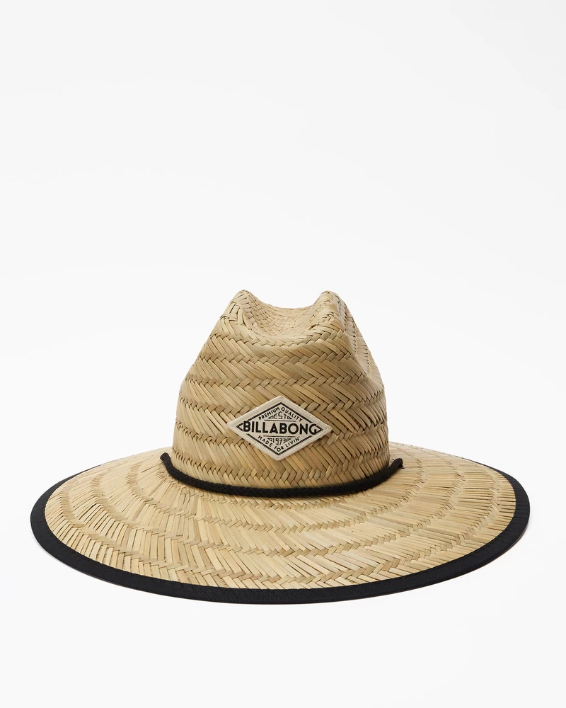 Billabong Classic Printed Straw Hat - Black Pebble