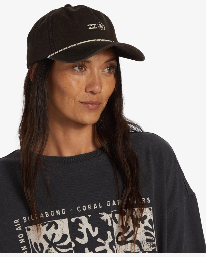 Billabong Naiste Coral Snapback Müts - Must Kivi