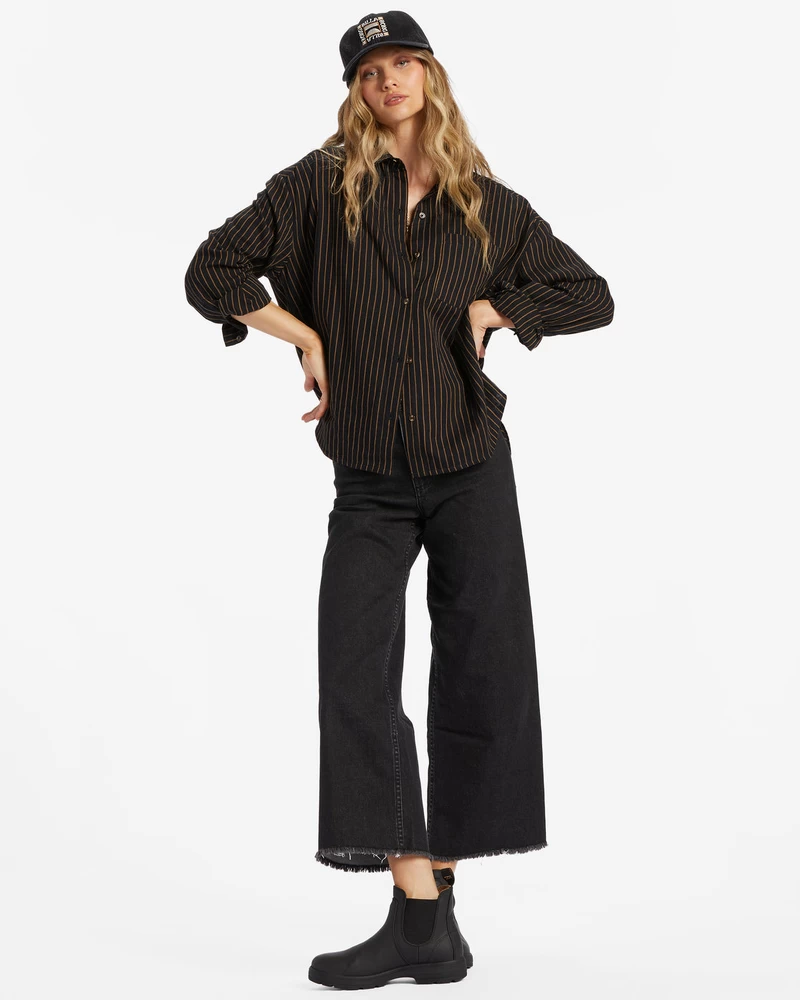 Billabong Dad Hat Strapback Hat - Washed Black