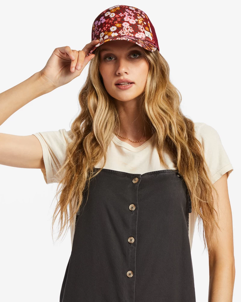 Billabong Heritage Mashup Trucker Hat - Deep Sienna