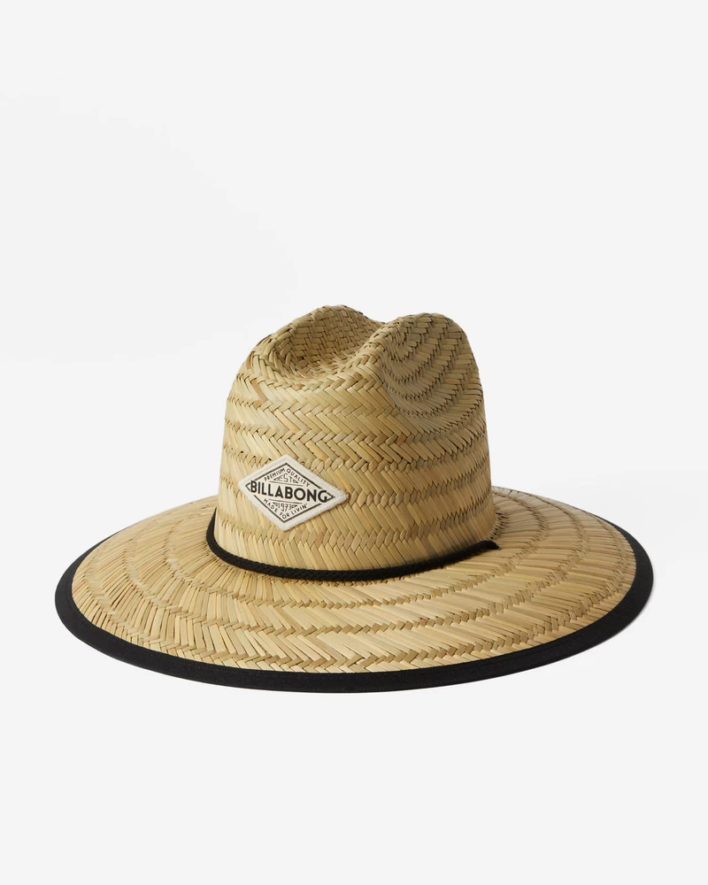Billabong Tipton Straw Lifeguard Hat - Black Pebble 2