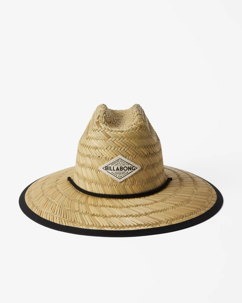 Billabong Tipton Straw Lifeguard Hat - Black Pebble 2