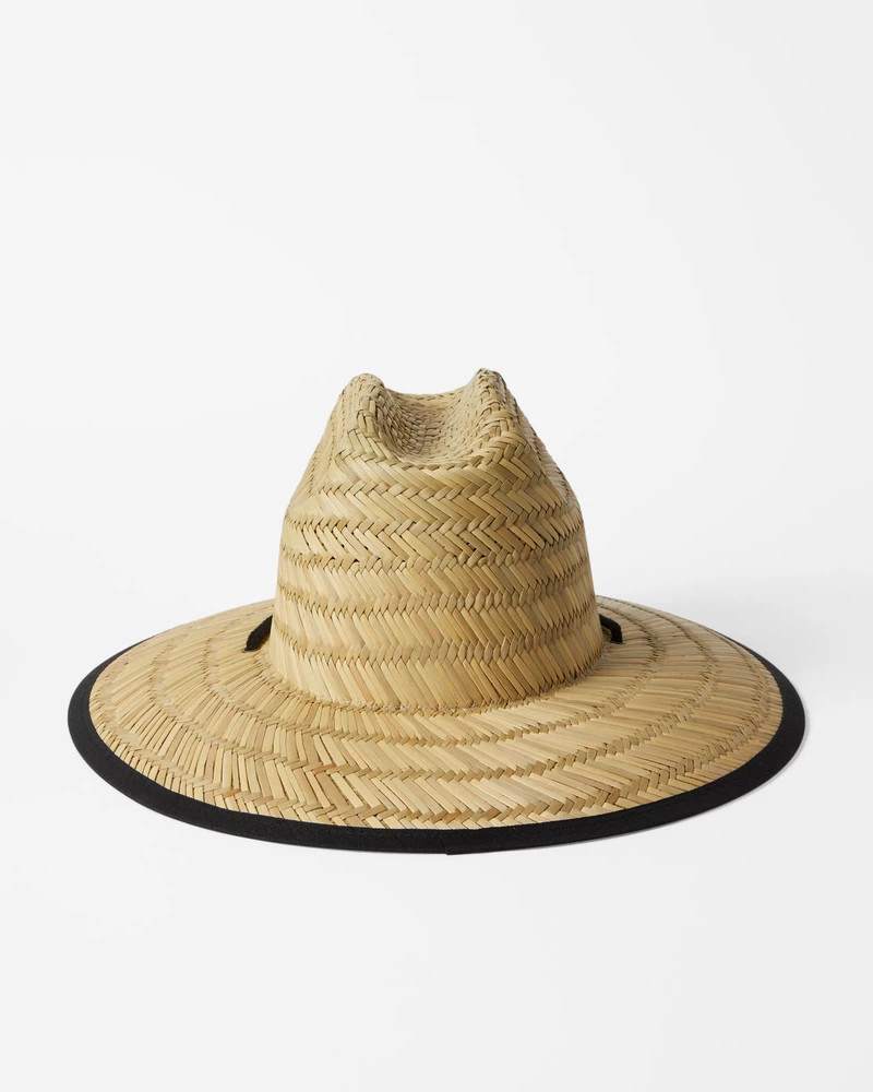 Billabong Tipton Straw Lifeguard Hat - Black Pebble 2