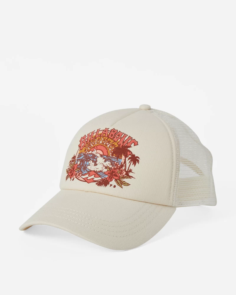 Billabong Aloha Forever Trucker Cepure - Balts Vāciņš