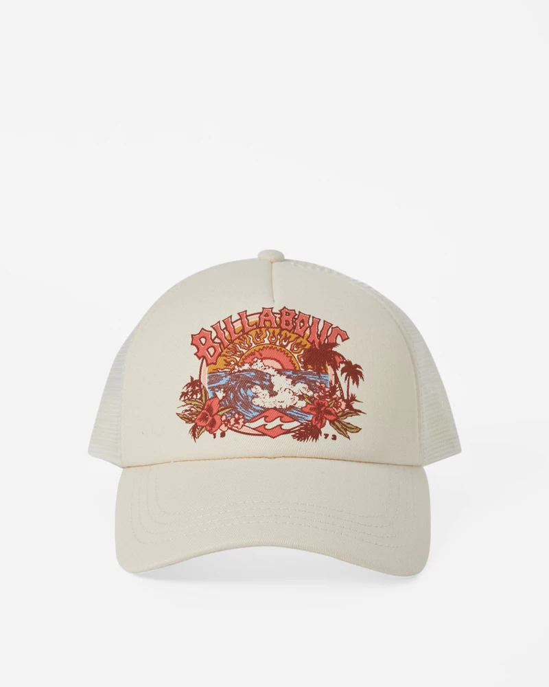 Billabong Aloha Forever Trucker Cepure - Balts Vāciņš